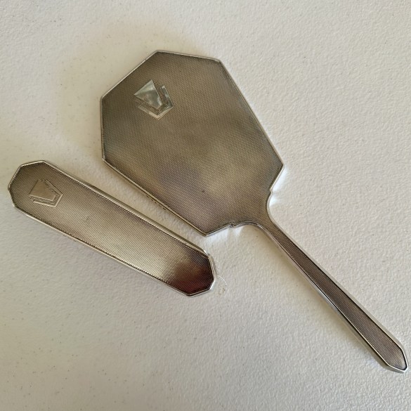 Solid Silver Ladies Vanity Set 1